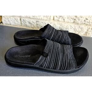 Spenco Astoria Slide Sandal, Knit, Orthodic Grade Arch Support, Womens Sz 11